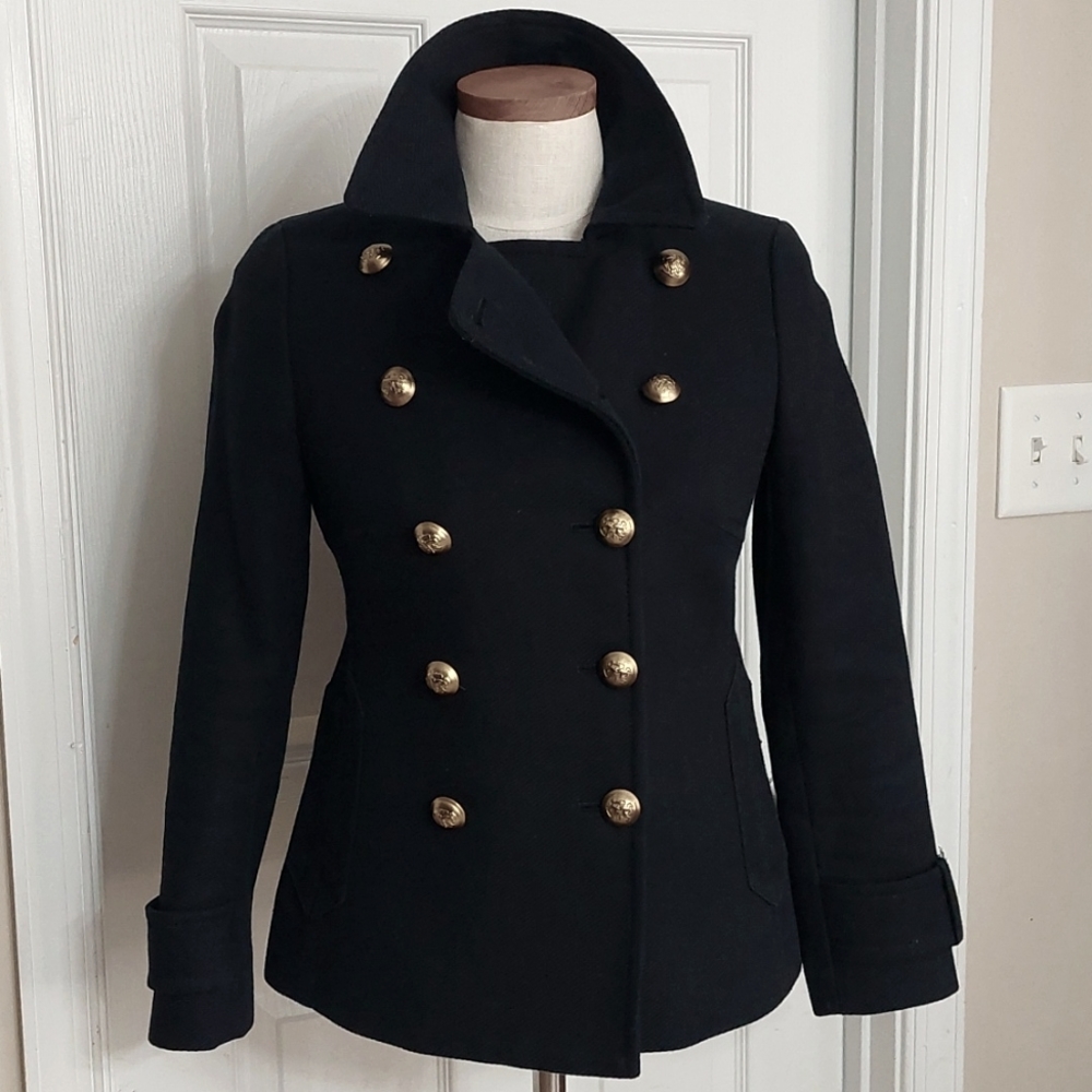 Banana Republic Women's Navy Mini Peacoat Sz XS